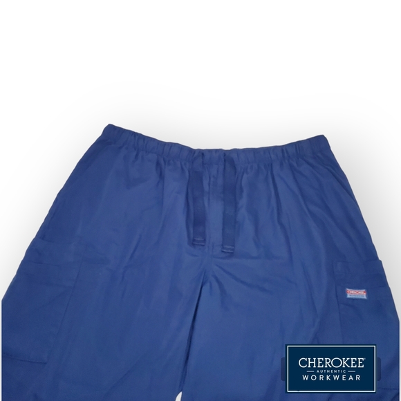 Cherokee Original Men's Workwear Cargo Scrub Pant - Short - Picture 9 of 10